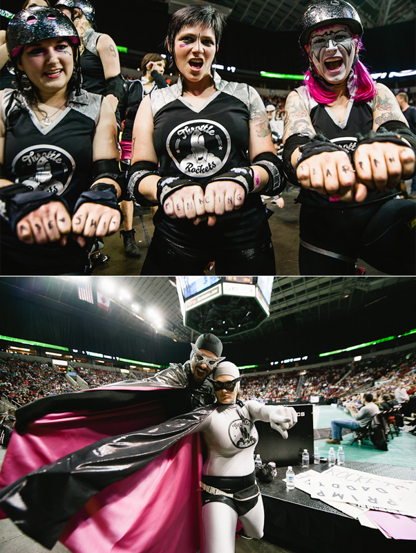 Seattle's all-female roller derby league held its third bout at KeyArena on