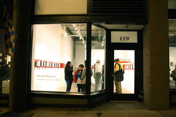 Outside the Punch Gallery 119 at Prefontaine Place South, Seattle, WA 98104