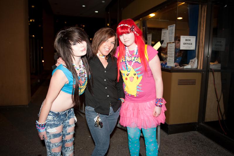 Teenagers and twenty-somethings packed the house for a "blue themed" dance party