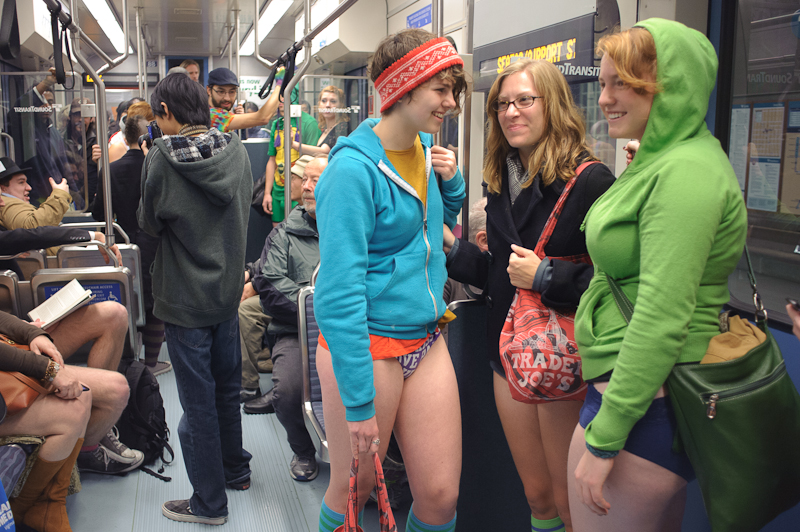 No pants? No problem! On Sunday, Seattle took part in the inspiring