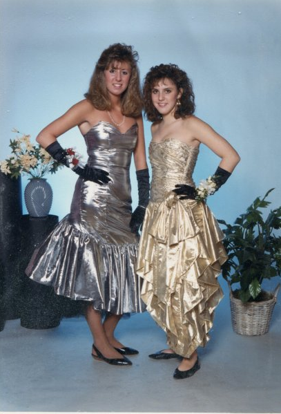 Lose the corsages and these babes could be an American Apparel ad.