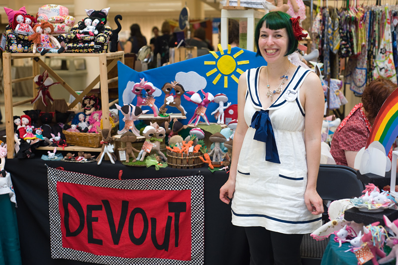 ...and their creator. Devout by Sara Lanzillotta. www.devoutdolls.etsy.com