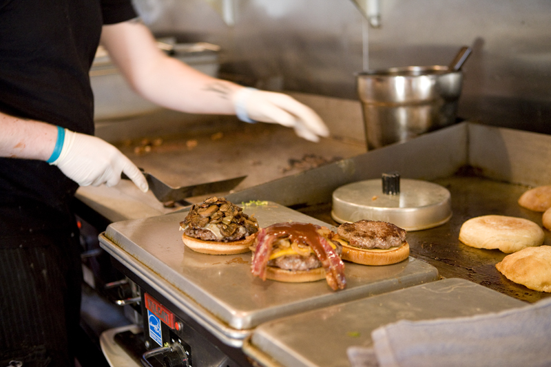 An image from Hanna Raskin's review of Uneeda Burger. Photo by Joshua Huston