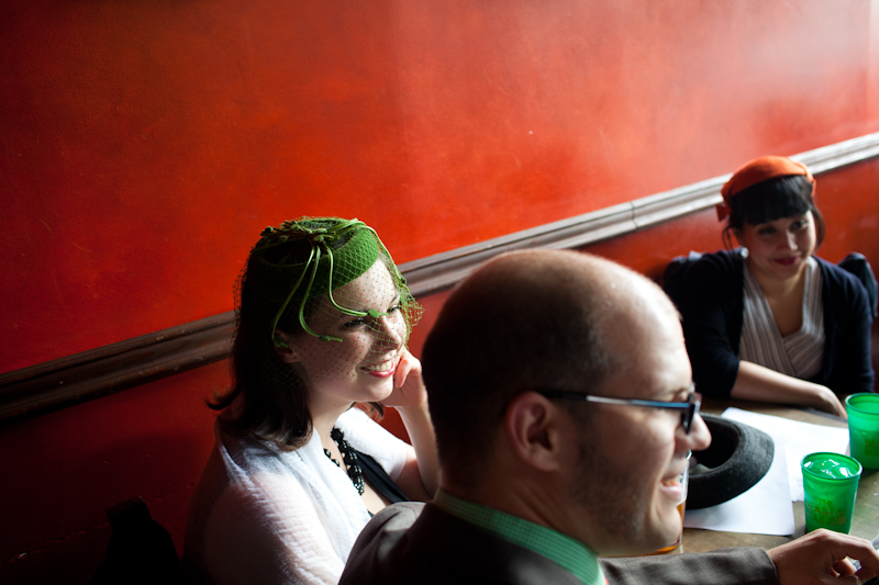 Everyone sipped mint juleps and donned a big hat, complete with flowers