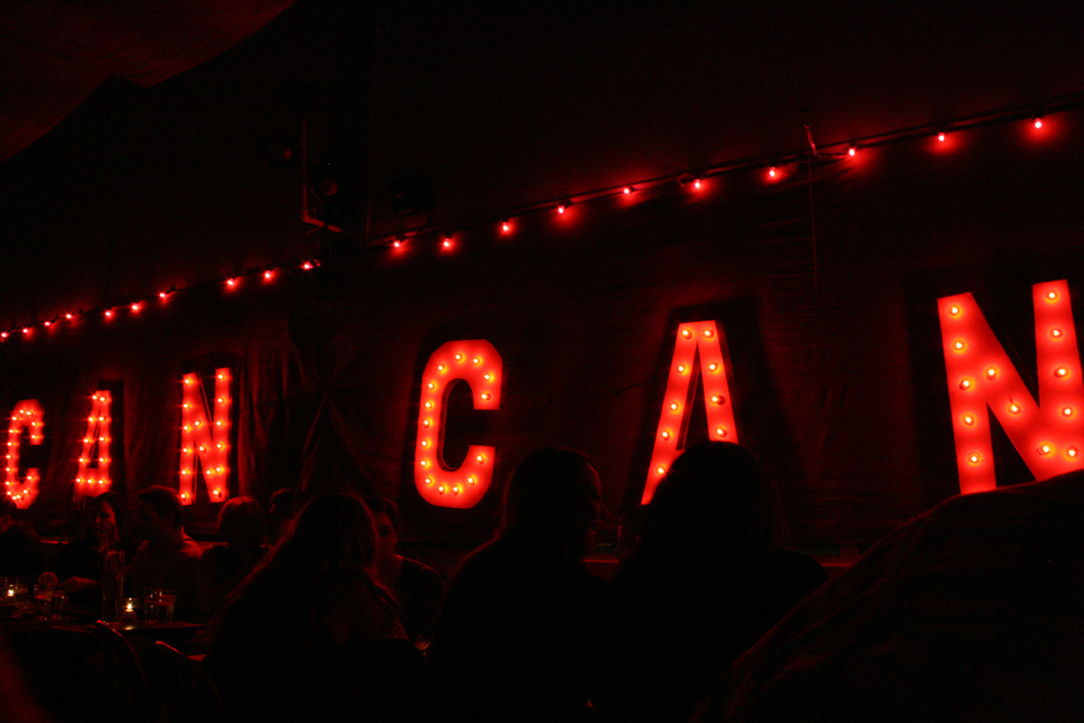 Known for its often randy productions, The Can Can, located in the