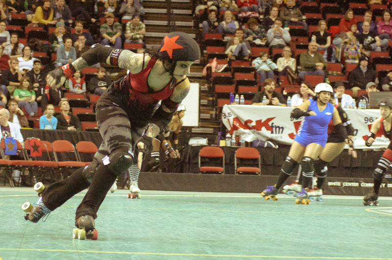 The Sockit Wenches skated against Grave Danger in an initial 30-minute bout.