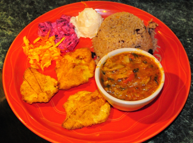 Delicious Haitian food.