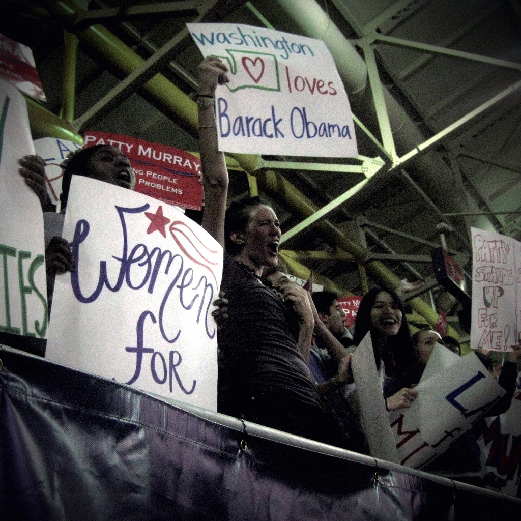 President Barack Obama delivered a speech at the University of Washington's Hec