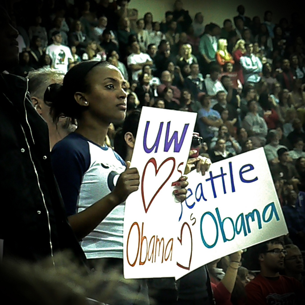 The University of Washington hosted the president but will not absorb any amount of the cost of his visit.