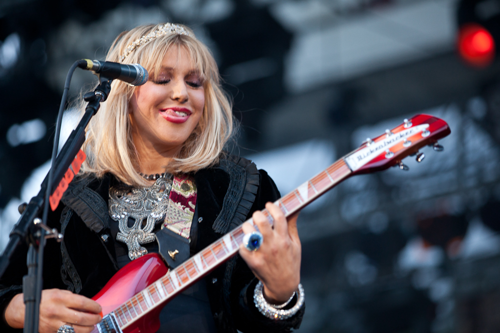 Courtney Love, Seattle's favorite hater to hate, and her band Hole played