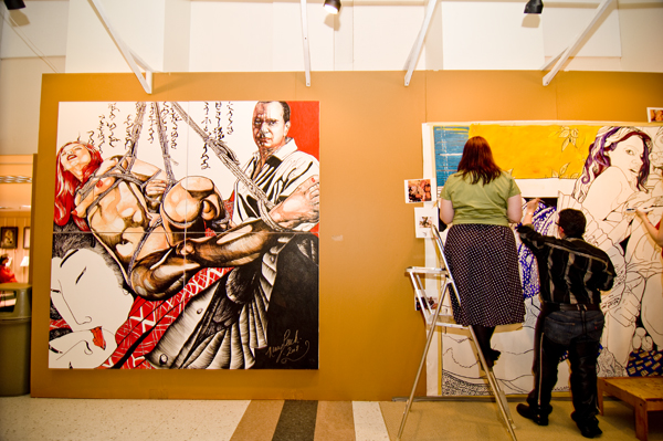 Nancy Peach, Live Paintings