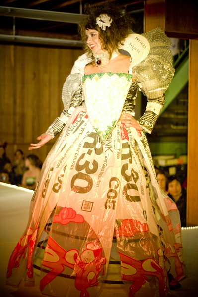 Elizabethan style formed of construction debris.