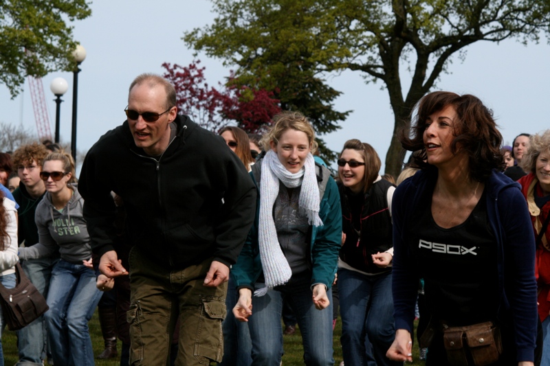 It was a diverse flash mob that had showed up in Cal Anderson.