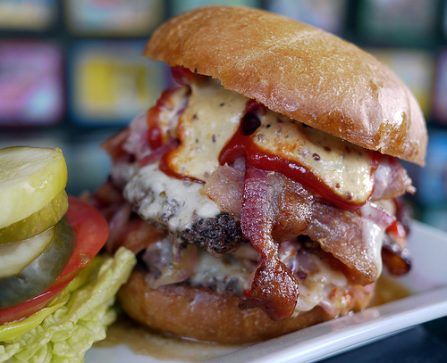 Our collection of the biggest, most bad-ass burgers known to Seattle, hit the spot in March.