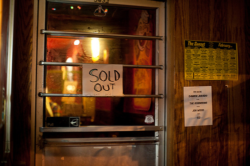 SOLD OUT at The Sunset.