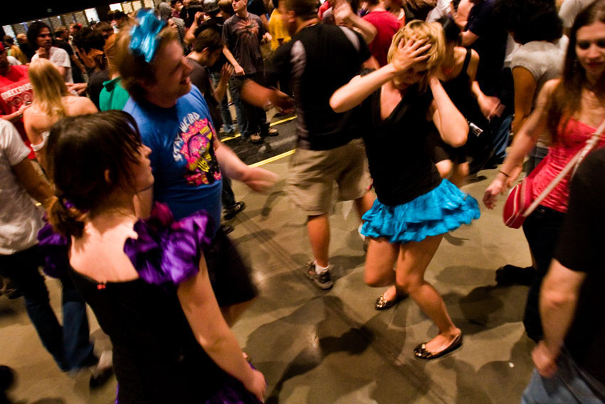 2007 -- Daft Punk pre-show dance party.