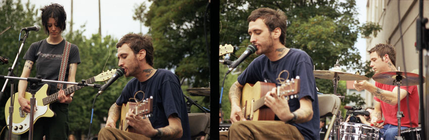 July 2001 A -- A Carrisa's Wierd perform at Capitol Hill Block Party 2001. Years later after the bands split Band of Horses and Grand Archives would emerge from Carrisa's Wierd.