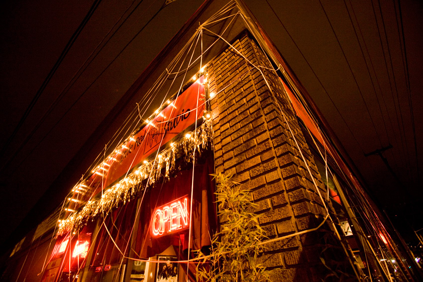 The Little Red Studio, all decked out for Halloween.