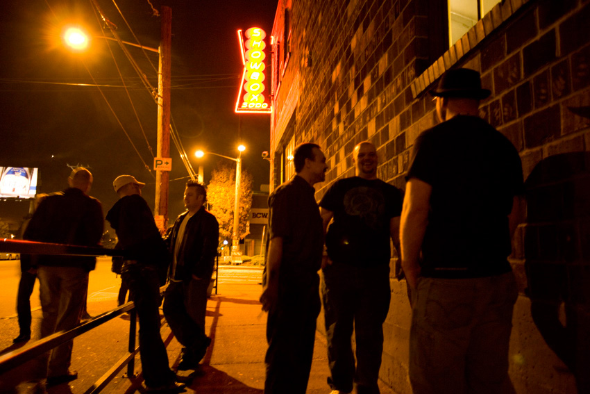 Nightlife outside of Showbox SoDo.