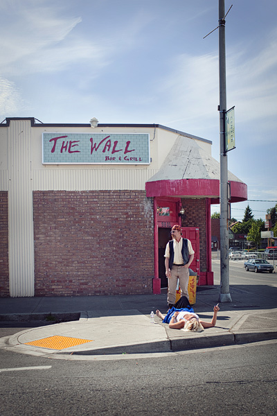 Hanging out at The Wall Bar & Grill