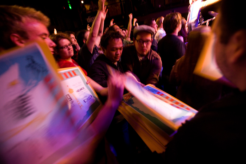 The schwag went fast at Digg's Party at Neumos on Thursday, May 21.