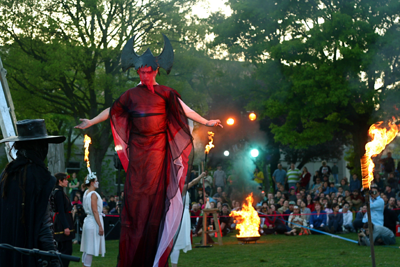 Performance troupe The Cabiri performed Daedalus Rising and celebrated their 10th Anniversary