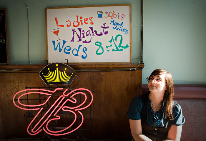 Vanessa at the Crosswalk Bar.