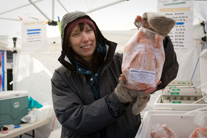 Chicken from Stokesberry Sustainable Farms in Olympia, WA.