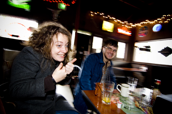 Seattle People Inauguration Day: Around the city, people were up before brunch to watch the President Obama's speech. At Capitol Hill's Redwood, they watched CNN, ate frittatas, and were all grins.