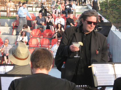 SAM's Party in the Park, Friday, featured a performance of Glenn Branca's Hallucination Symphony.