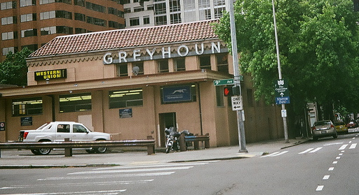 The old Greyhound station is now closed.SW file photo