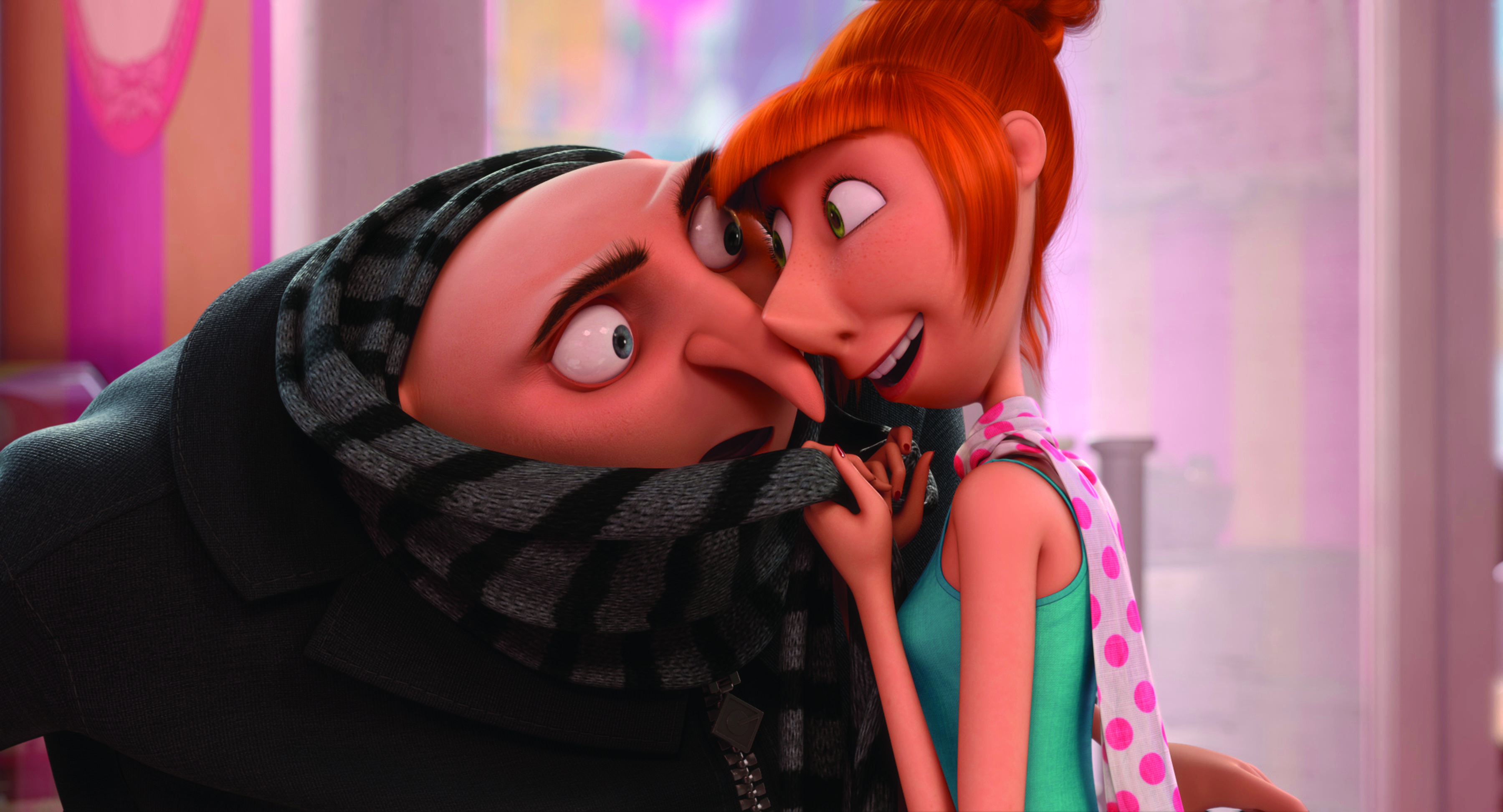 Carell's Gru is grudgingly domesticated by Lucy (Wiig) and his daughtersUniversal Pictures/Illumination Ent.