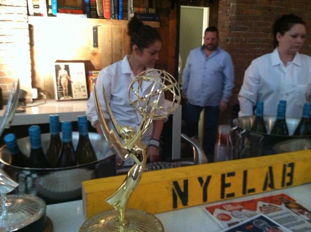 At the Bill Nye the Science Guy 20th anniversary party, the bar featured some hardware.