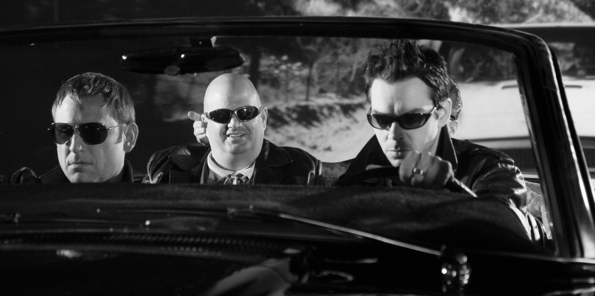 Kennan's Johnny (right) and his alien cohortOttermole Moving Picture Co./Strand