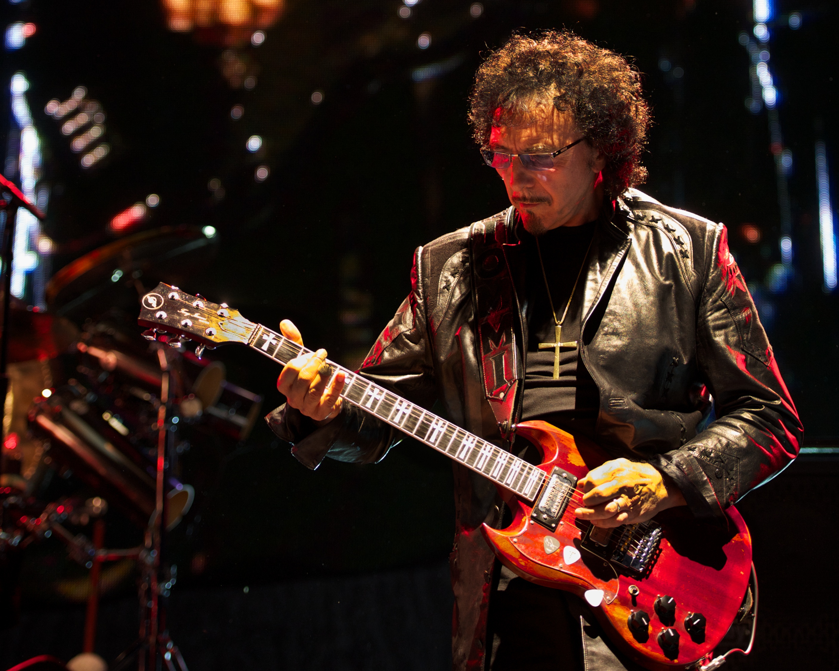 Tony Iommi of Black Sabbath performs at the Gorge in Quincy, WA. Photo by John Lill.