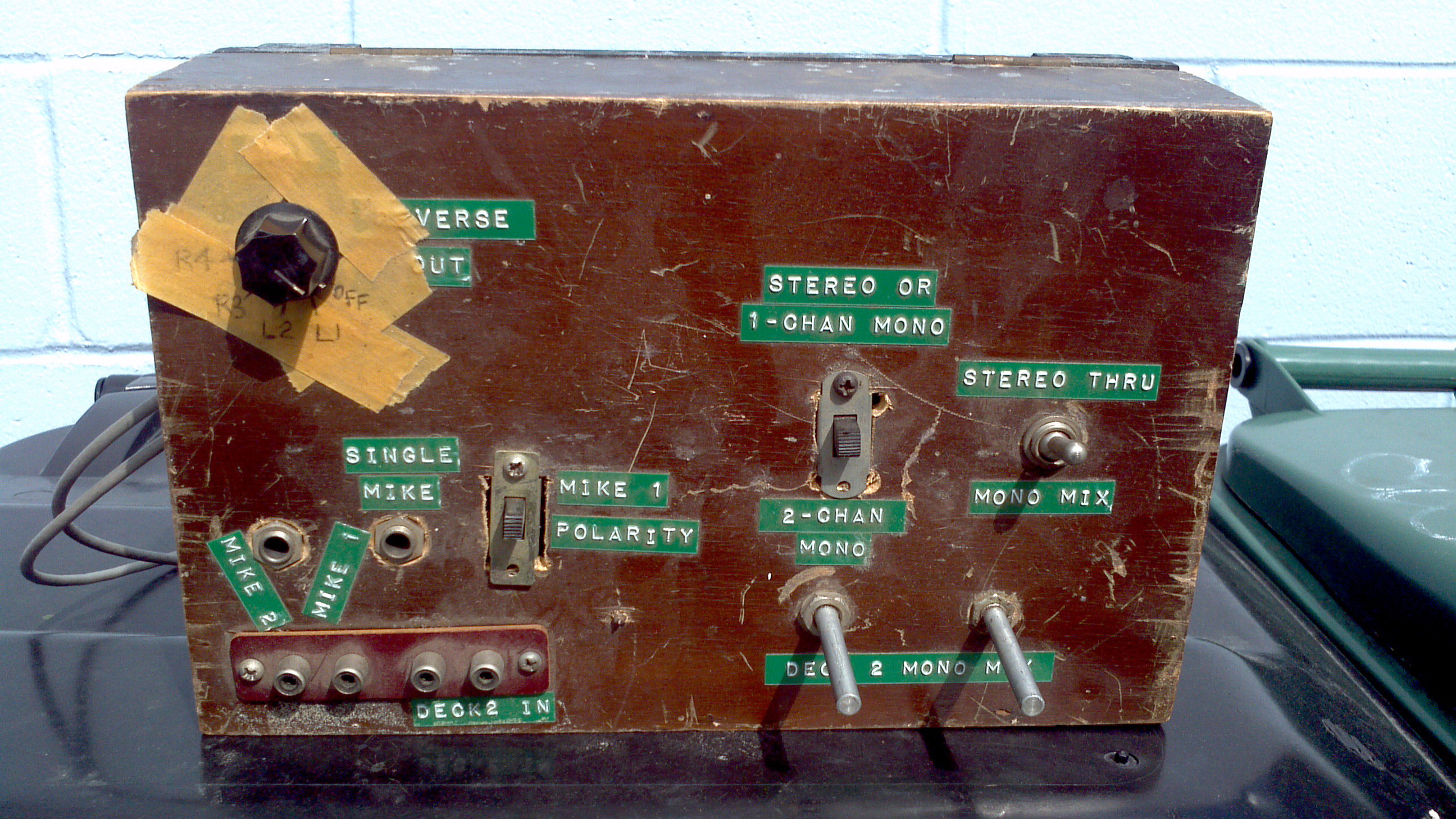 Endino’s first mixer, built by the young producer.