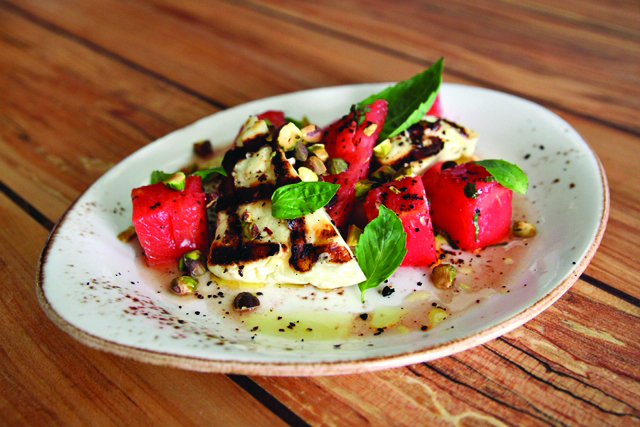 Grilled holloumi cheese at Westward (Photo by Jay Friedman)