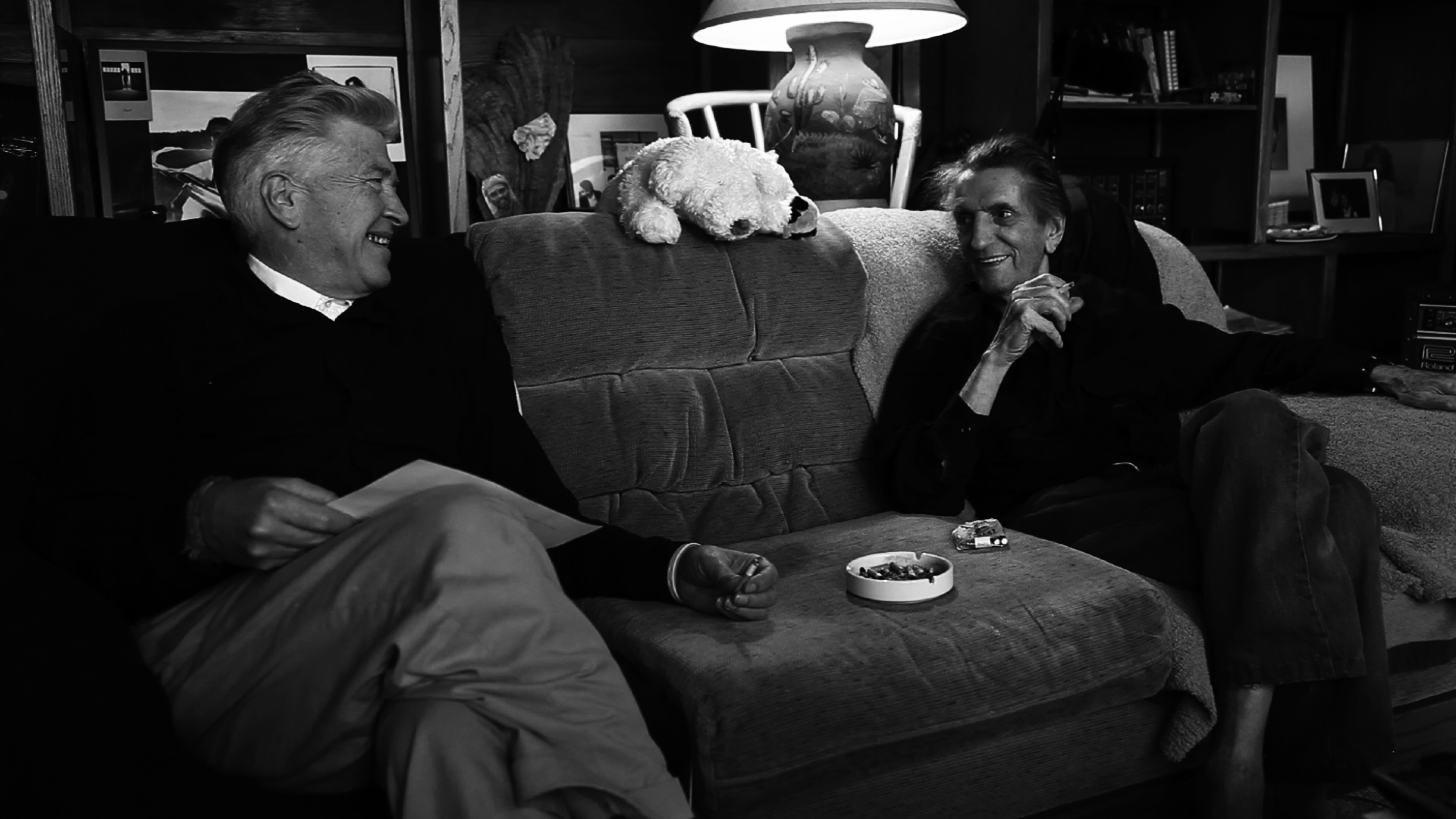 Lynch (left) and Stanton share a lifelong cigarette break.hugofilm/isotropefilms