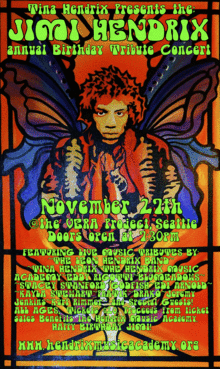 ENTER TO WIN HERE Jimi Hendrix Annual Birthday Tribute Concert Wednesday | November
