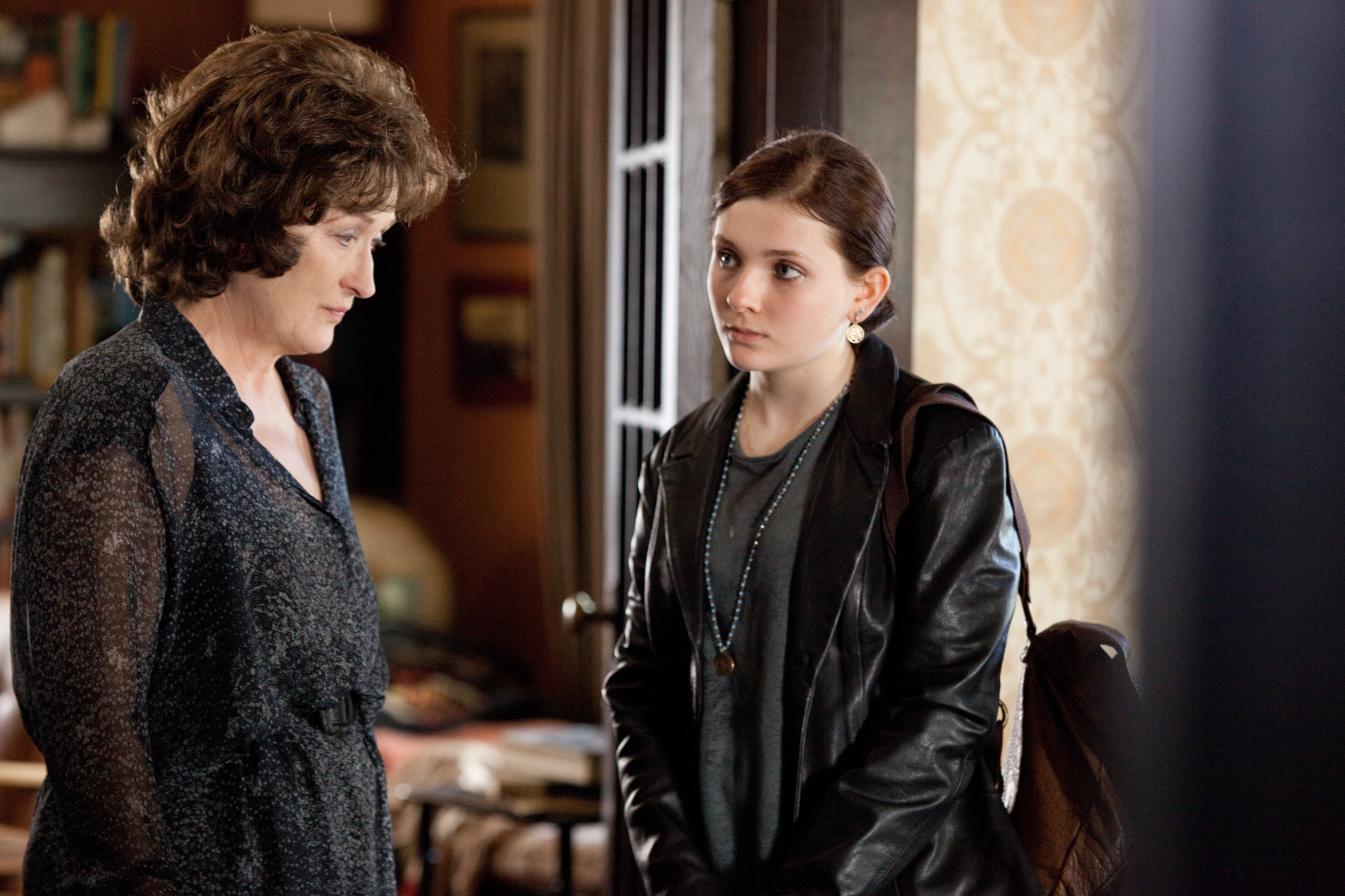 Streep stares down her granddaughter (Abigail Breslin) in August: Osage County.