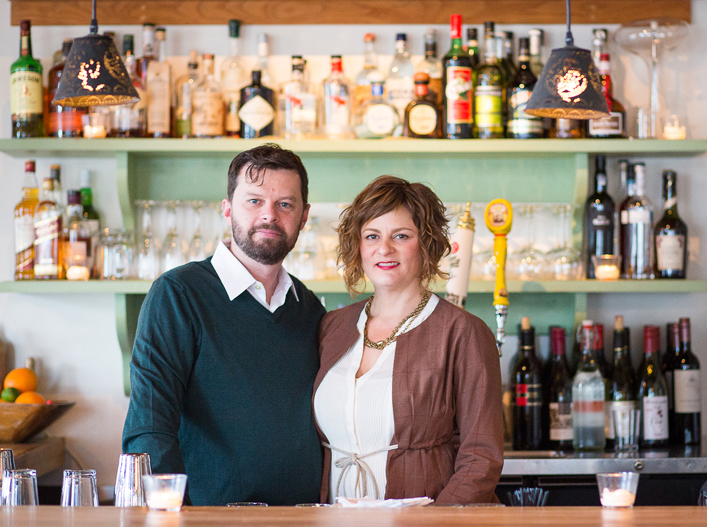 The owners of Frank’s Oyster House & Champagne Parlor and Pair.