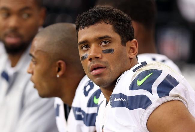 Seahawks QB Russell Wilson didn’t make the flight back today with the