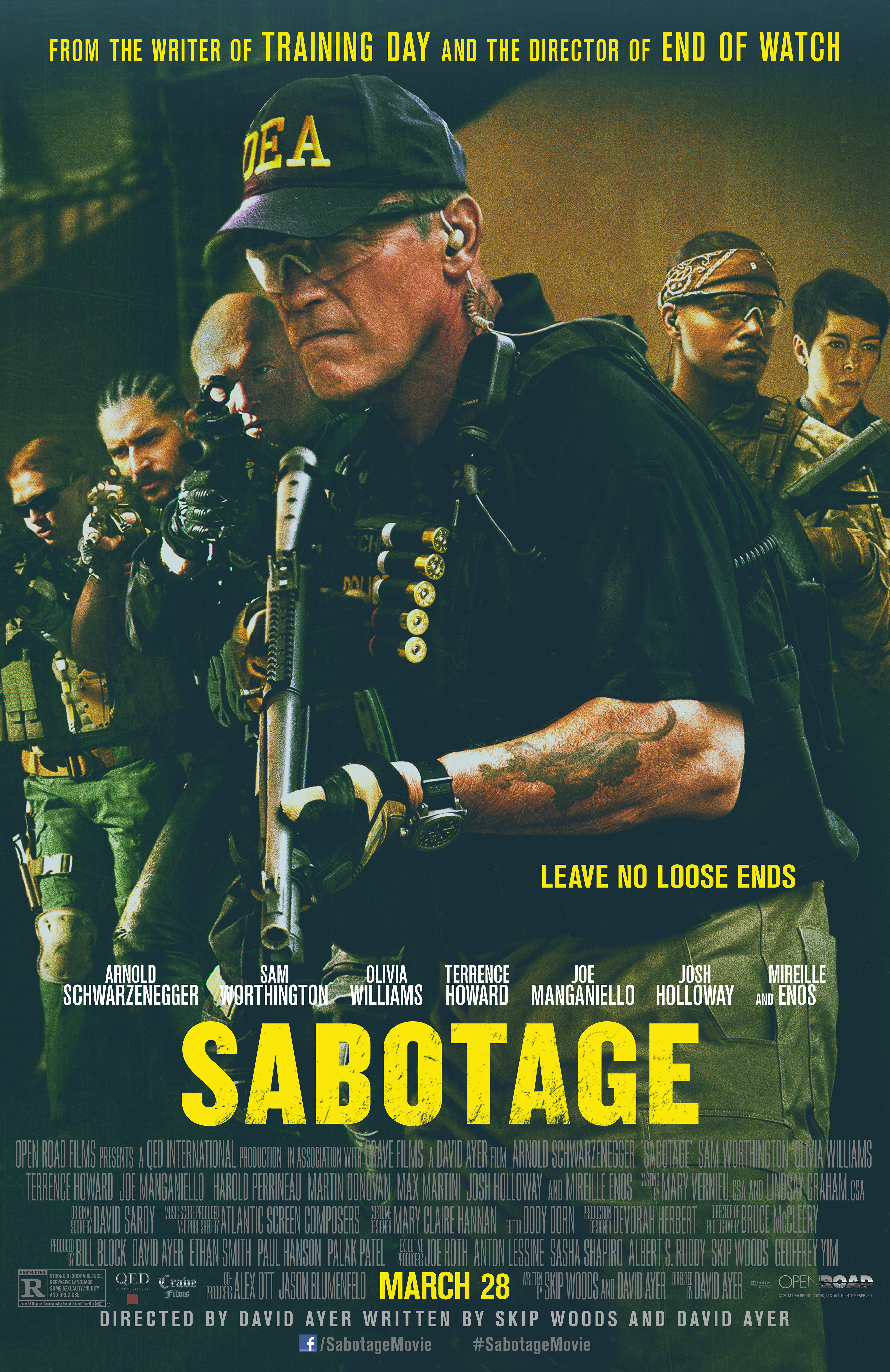 Open Road Presents: Sabotage Tuesday | March 25 7:00 pm  Arnold Schwarzenegger leads an elite