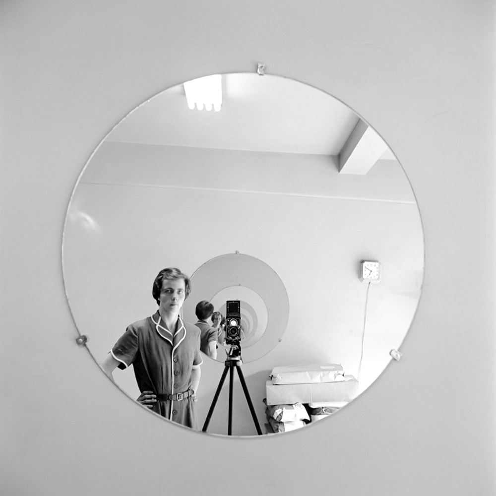 The artist in self-portrait.Vivian Maier/Maloof Collection