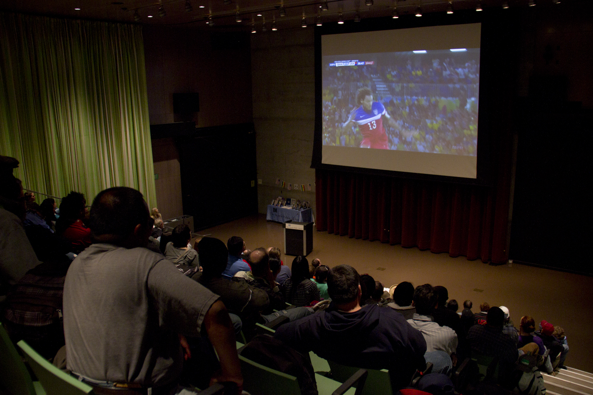 The Seattle Public Library kicked off their first public viewing of the 2014 FIFA World Cup