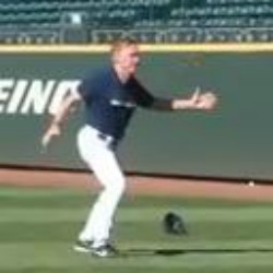 Mariners pitching coach Rick Waits has some legitimate moves. We found this