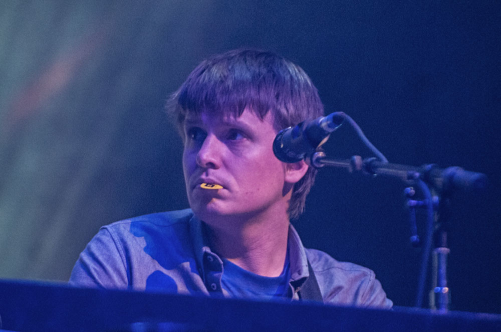 Chris Walla performing with Death Cab for Cutie at Bumbershoot last year. Photo by Morgen Schuler