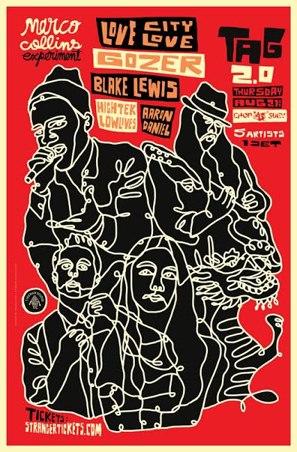 Ever-industrious Seattle music titan Marco Collins is behind Tag 2.0, a five-band