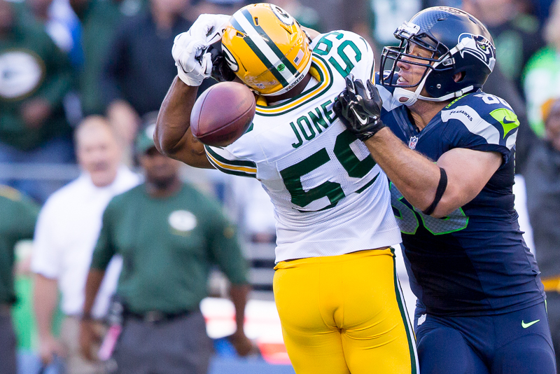 1) Zach Miller. The veteran tight end not only broke up an interception early in the first half,