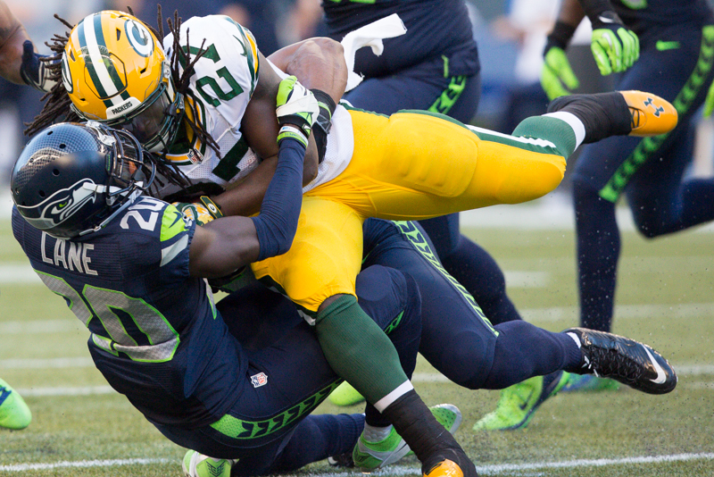 But the Hawks' defense held Green Bay to only 80 yards rushing.